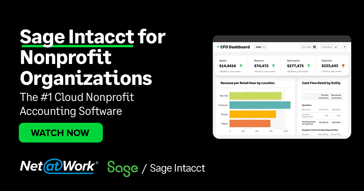 Sage Intacct For Nonprofit Organizations Cloud Based Accounting Solution