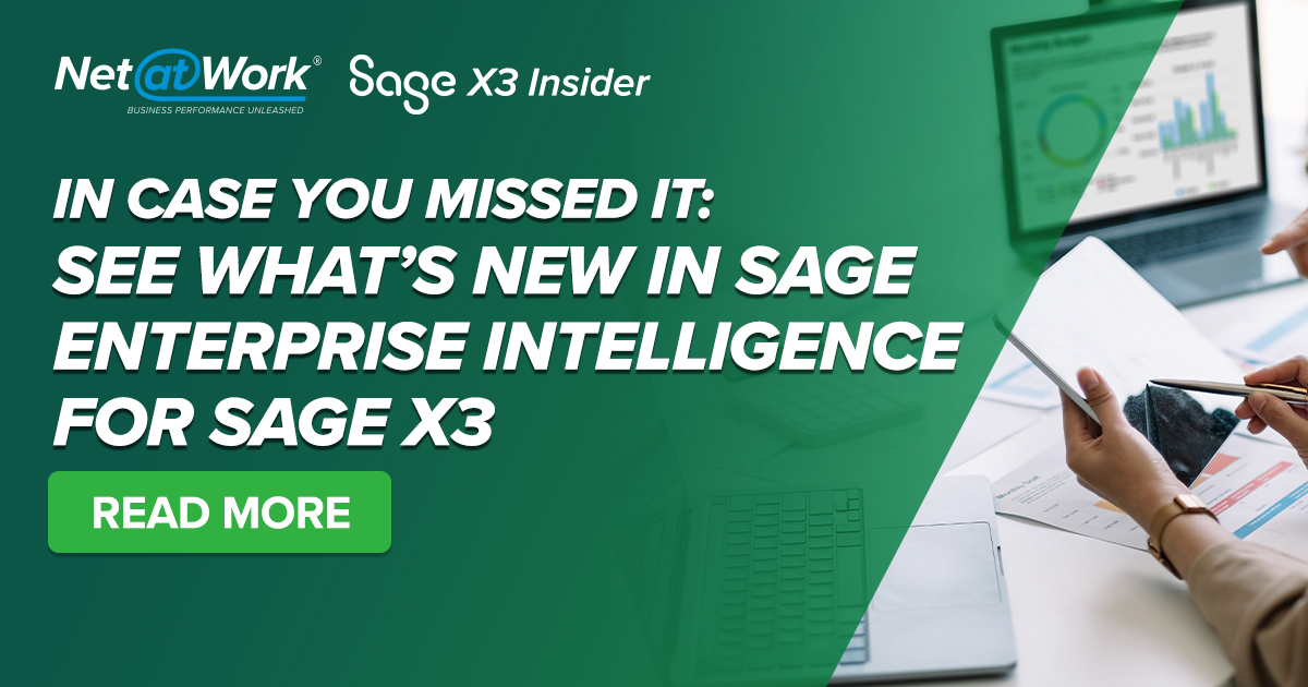 Whats New In Sage Enterprise Intelligence For Sage X Erp