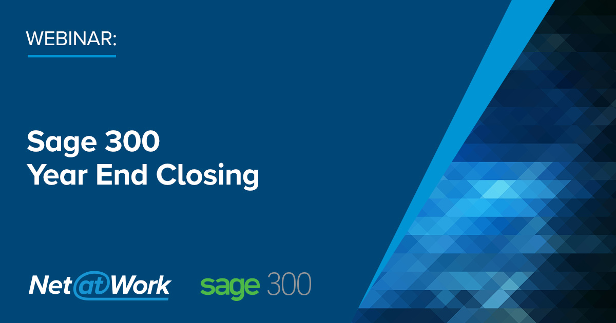 Sage 300 YearEnd Closing