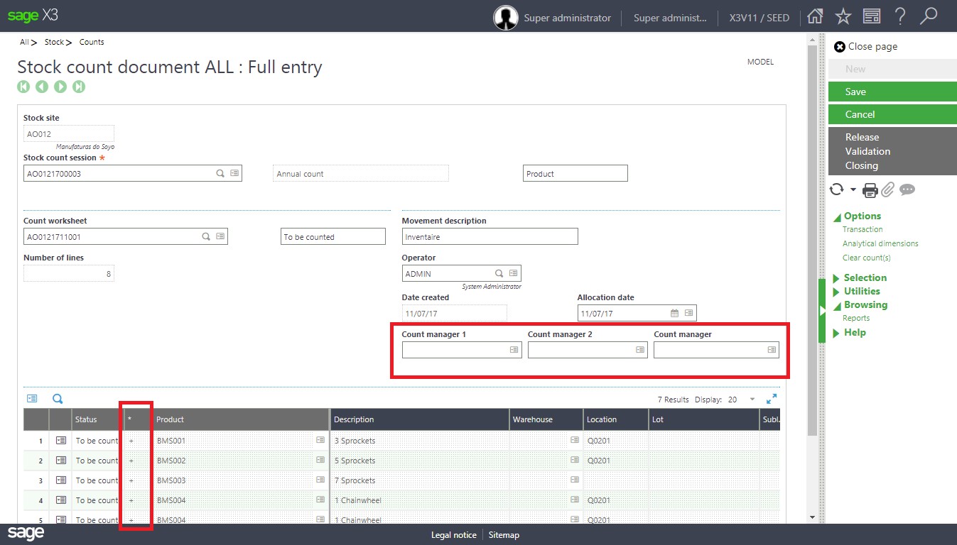 Sage X3 Tips: How to Perform Inventory Multi-Counting in Sage X3 V11