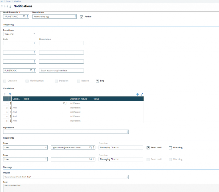 Sage X3 Tips Workflows for Stock Accounting Interface and WIP