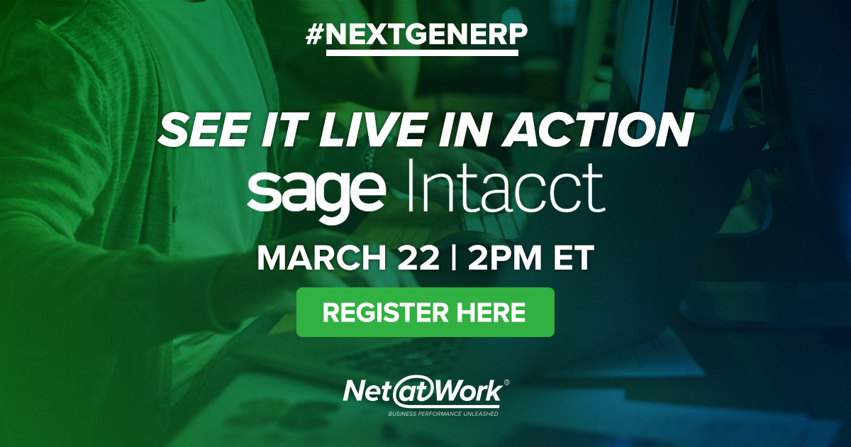 Live Web Event Sage Intacct Overview Demo