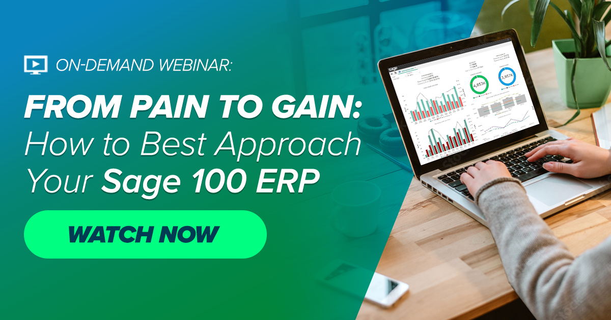 Sage 100 Migration How to Best Approach Your Sage 100 ERP Upgrade