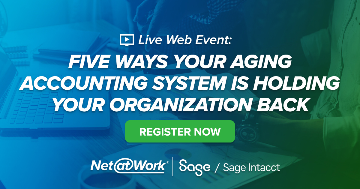 Live Web Event Five Ways Your Aging Accounting System is Holding Your