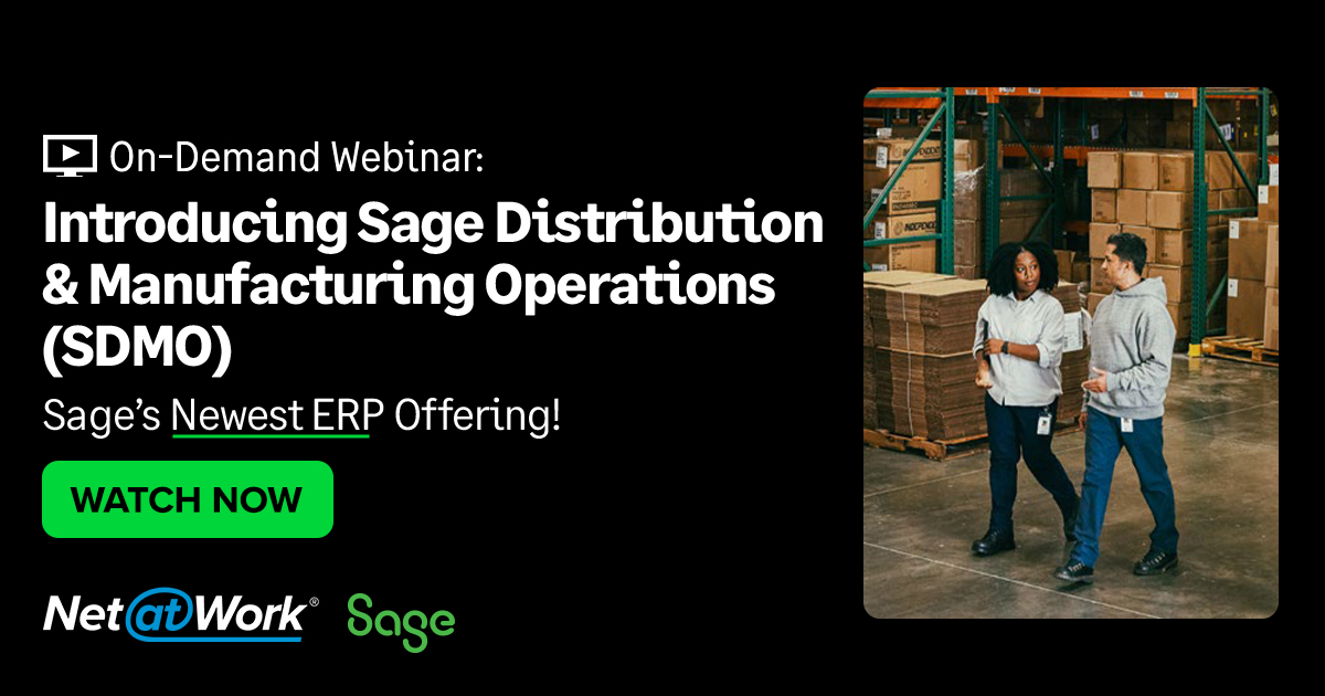 Introducing Sage Distribution & Manufacturing Operations (SDMO)